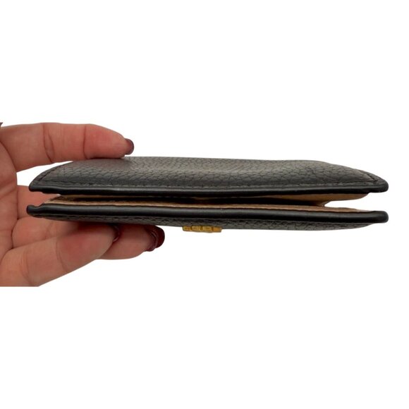 Tory Burch Bifold Wallet Blake Color Block Black Beige - Picture 3 of 8